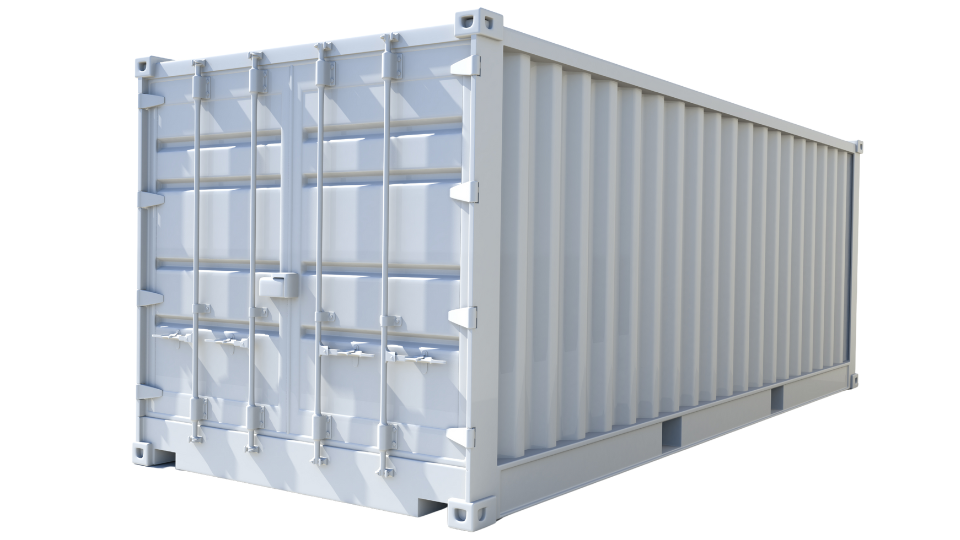 container maritimes blanc