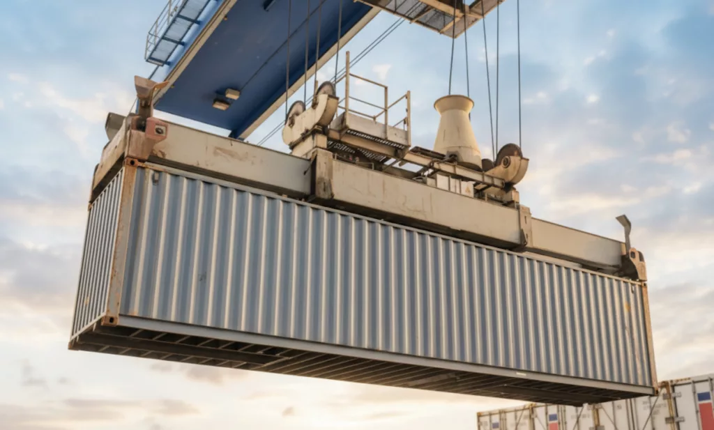 livraison container maritime