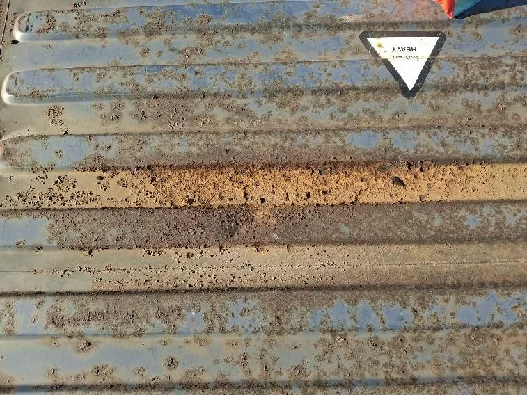 Rouille sur container maritime