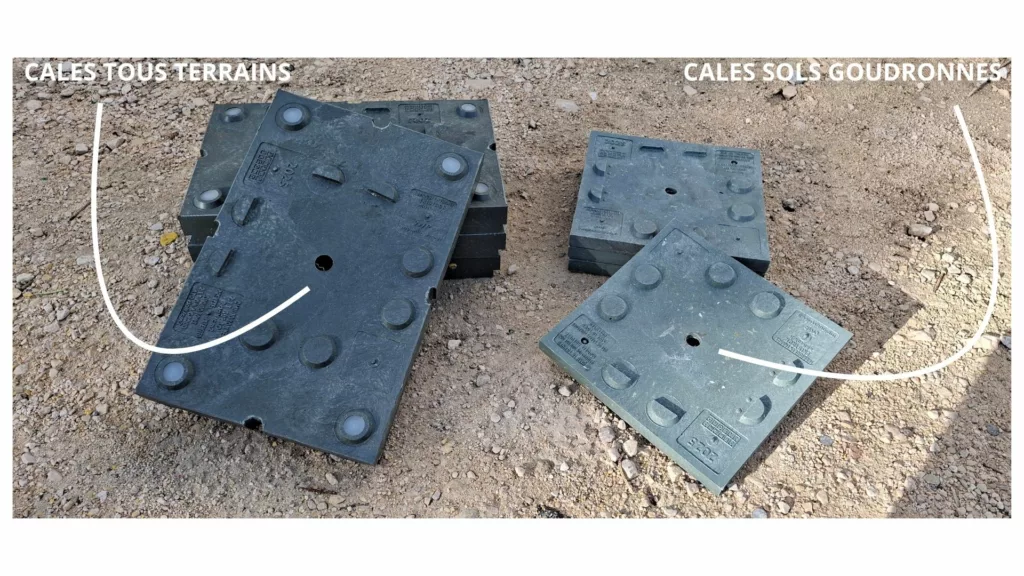 Cale pour containers maritimes